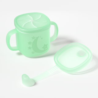 Silicone Baby Star and Moon Cup - Green