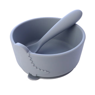 Dinobowl and Spoon Set - Estate Blue