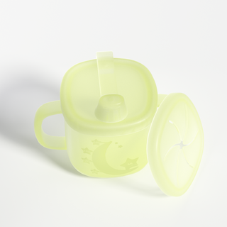 Silicone Baby Star and Moon Cup - Yellow