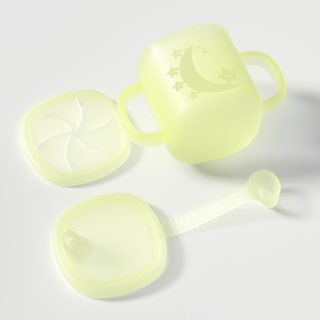 Silicone Baby Star and Moon Cup - Yellow