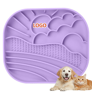 Silicone Dog Bowl-Sky