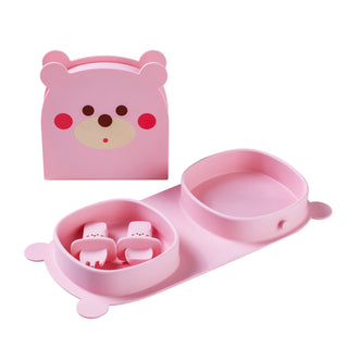 Pink Bear Travel Plate