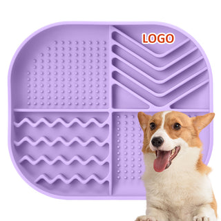 Silicone Dog Bowl-square grid