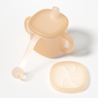 Silicone Baby Star and Moon Cup - Orange