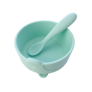 Dinobowl and Spoon Set - Mint Green