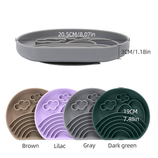 Silicone Dog Bowl-clouds