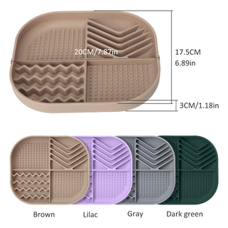 Silicone Dog Bowl-square grid