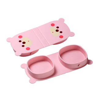 Pink Bear Travel Plate