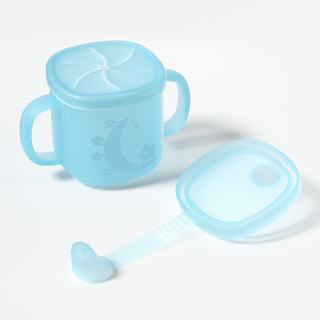 Silicone Baby Star and Moon Cup - Blue