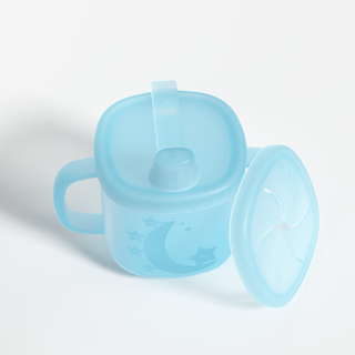 Silicone Baby Star and Moon Cup - Blue