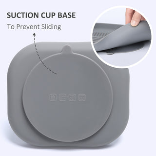 Silicone Dog Bowl-square grid