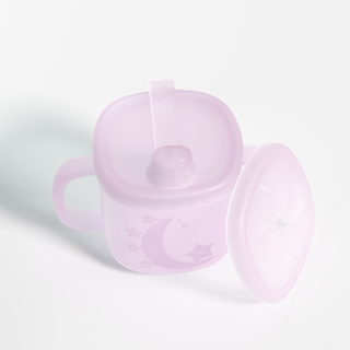 Silicone Baby Star and Moon Cup - Purple