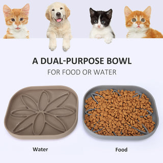 Silicone Dog Bowl-leaf