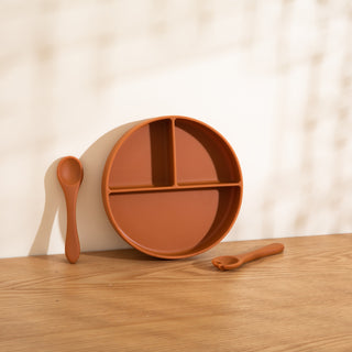 Plate and Spoon Fork Set - Ginger