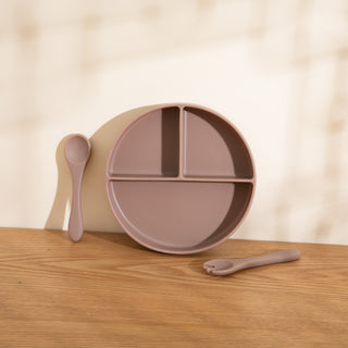 Plate and Spoon Fork Set - Khaki