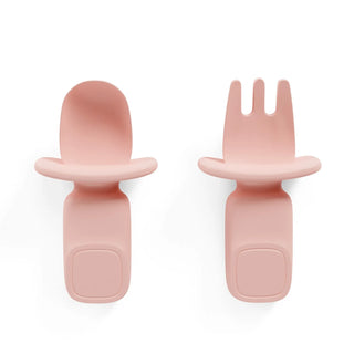 Silicone Mini Fork and Spoon Set - Auqa