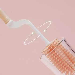 Silicone milk bottle brush