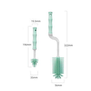 Silicone milk bottle brush