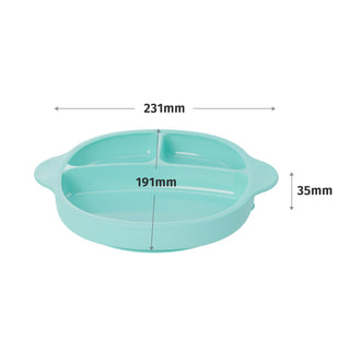 Silicone Suction Plate with Lid - Blush