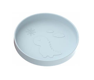 Silicone Suction Dinosaur Plate - EstateBlue