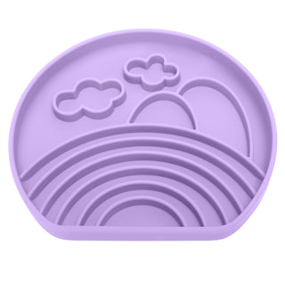 Silicone Dog Bowl-clouds