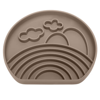 Silicone Dog Bowl-clouds