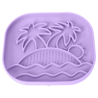 Silicone Dog Bowl-coconut palm