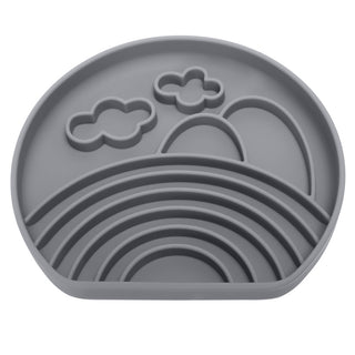 Silicone Dog Bowl-clouds