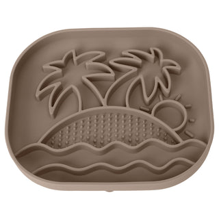 Silicone Dog Bowl-coconut palm